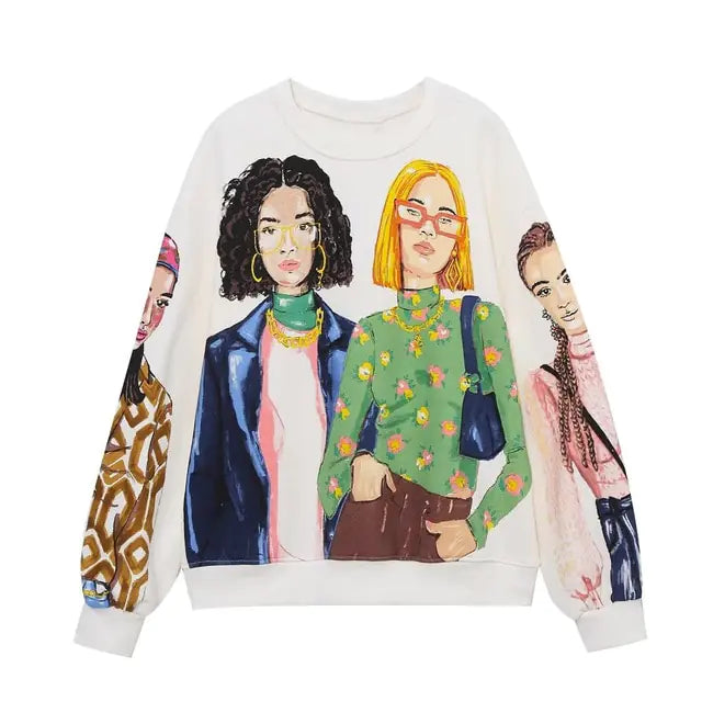 Women Printing Sweatshirts