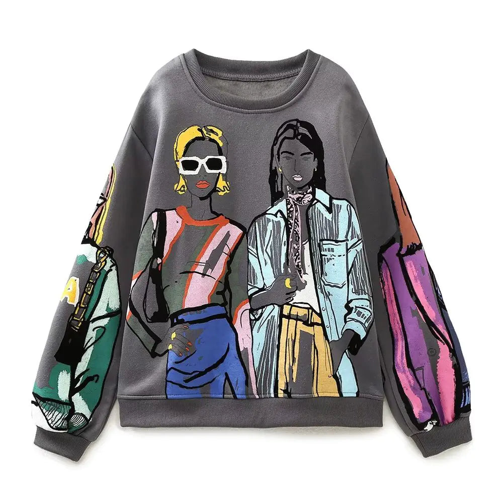 Women Printing Sweatshirts