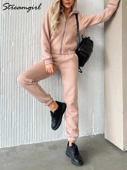 Velvet Tracksuit Set