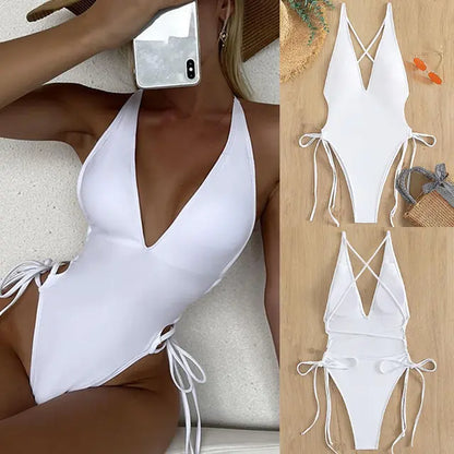 Lace-Up One-Piece