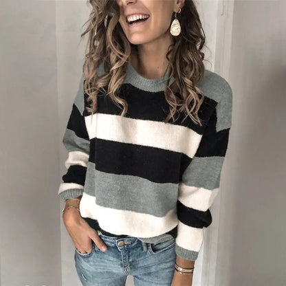 Poly Stripe Pullover