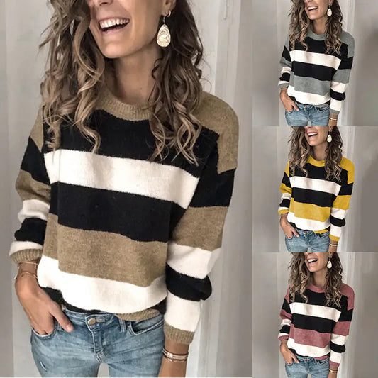 Poly Stripe Pullover