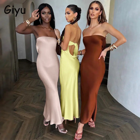 Giyu Satin Maxi