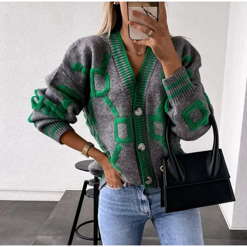 Knit Cardigan Pullover