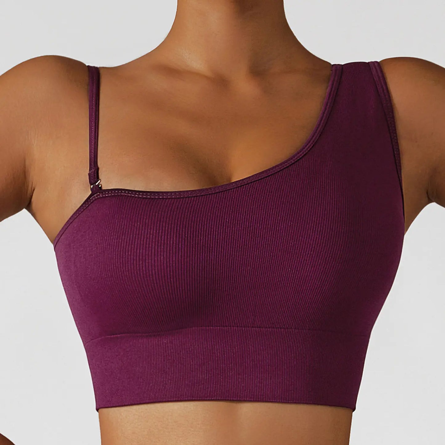 Sexy Oblique Shoulder Yoga Tops