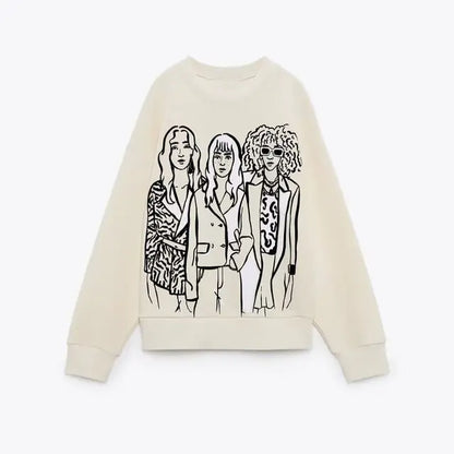 Women Printing Sweatshirts