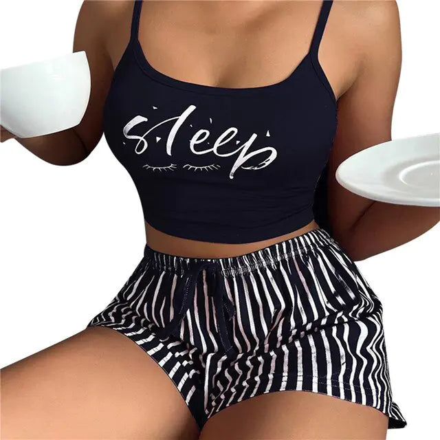 Women's Print Pajama Set