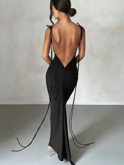 Backless Wrap Hip Long