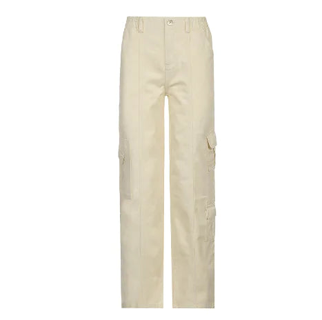 Cargo Solid Baggy Pants