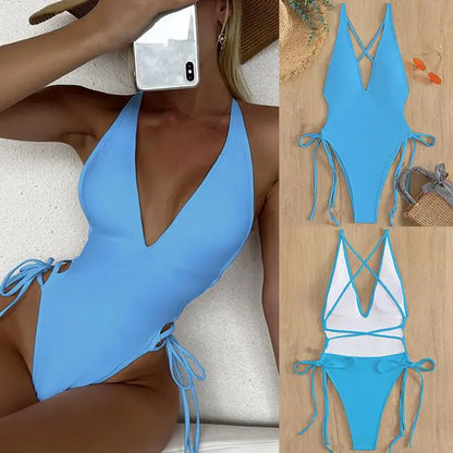 Lace-Up One-Piece