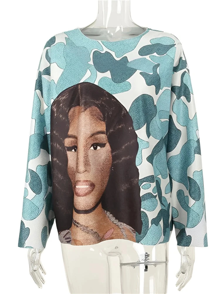 Fall Print Sweatshirt