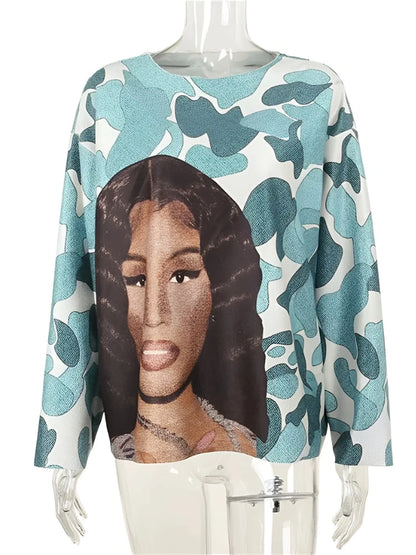 Fall Print Sweatshirt