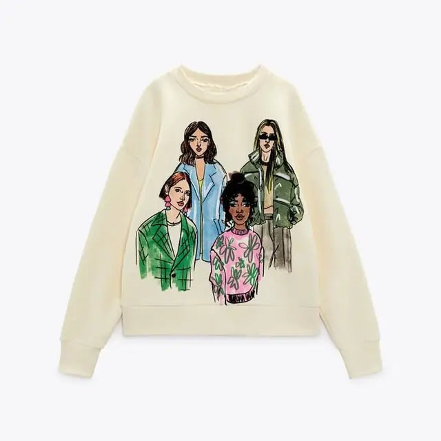 Women Printing Sweatshirts